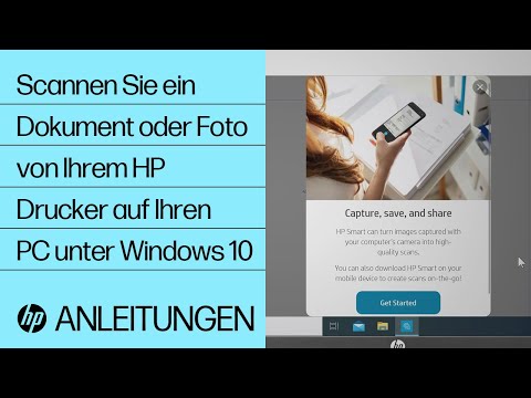 Scannen Sie ein Dokument oder Foto von Ihrem HP Drucker auf Ihren PC unter Windows 10 | @HPSupport