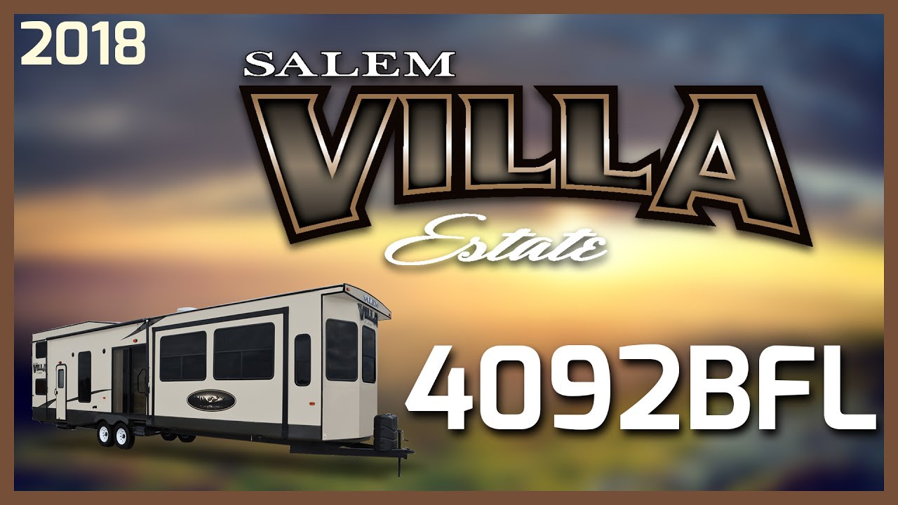 2018 Forest River Salem Villa Estate 4092BFL Park Trailer RV For Sale