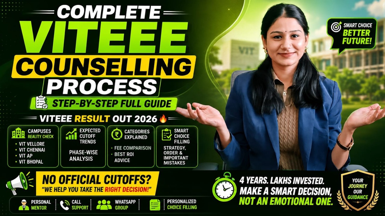 Complete VITEEE Counselling Process | Step by Step Full Guide | VITEEE ...