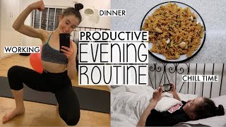 MY PRODUCTIVE SUMMER EVENING ROUTINE | WORK, CHILL & GOOD FOOD