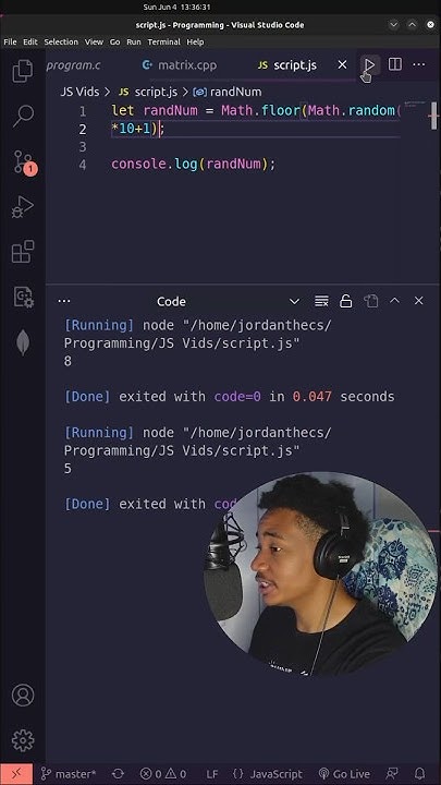 Learn to create random numbers in JavaScript! #javascript #coding - YouTube