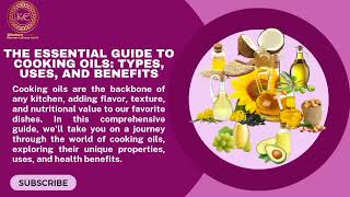 The essential guide to cooking oils#cooking #cookingoil#health #healthyfood #food #foodguide #foodie A Guide To Your Favorite Cooking Oils