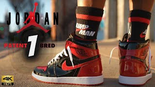 EARLY LOOK!! JORDAN 1 PATENT BRED (THE MOVIE) DETAILED REVIEW & ON FEET W/ LACE SWAPS!!