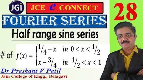 Fourier Half range sine series for discontinuous function || 18mat31 || Dr Prashant Patil