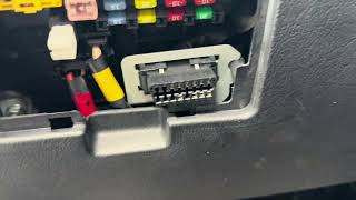 2002-2008 Hyundai Tiburon OBD2 Port Location