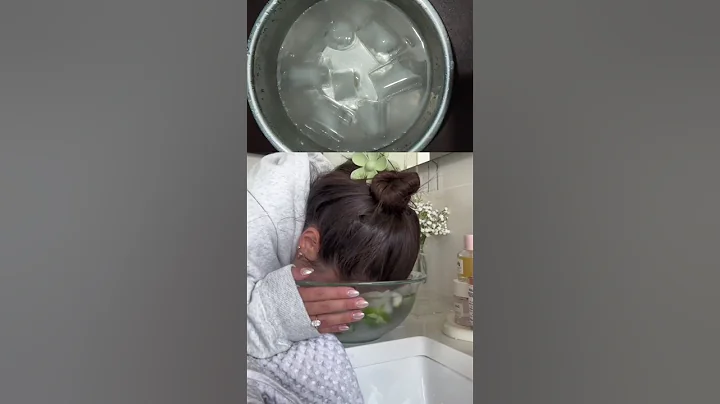 Ice bath WITHOUT  the mess using  @PTRskin water  Drench  ice Facial  cooling Mist🧊💫💦#youtubeshorts