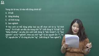 [BGHT] Đánh giá năng lực ĐHQG TP.HCM - Môn Tiếng Việt - Cô Văn Trịnh Quỳnh An - Đề luyện tập số 01