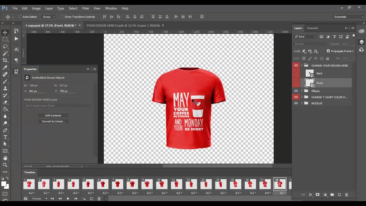 Download 360° Animated T shirt Mock Up Tutorial - YouTube