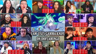 Law Uses Gamma Knife On Doflamingo Reaction Mashup | One Piece Episode 722
