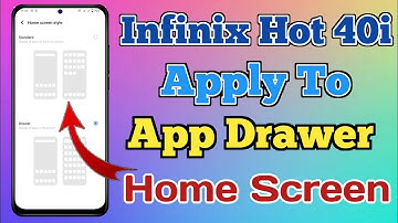 Infinix Hot 40i 5g App Drawer Setting Kaise On Kare // How To App Drawer Setting On Infinix Hot 40i