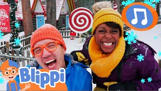 Giving Gifts with Blippi ๐ Christmas Song for Kids | Blippi | Food & Family Cartoons for toddlers