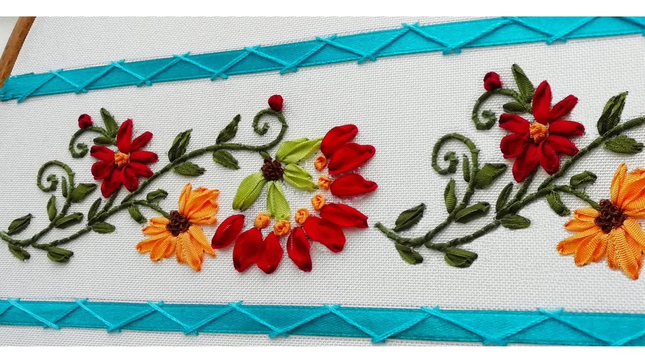 Ribbon Embroidery Designs For Beginners