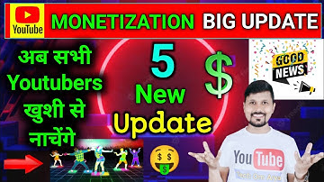 YouTube 5 New Updates | YouTube Monetization Latest Update 2022 | Studio Mobile Navigation Update
