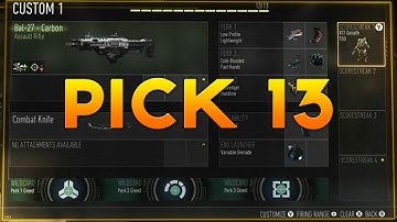 Call of Duty: Advanced Warfare "Pick 13" Create a Class! Multiplayer Class Setups!