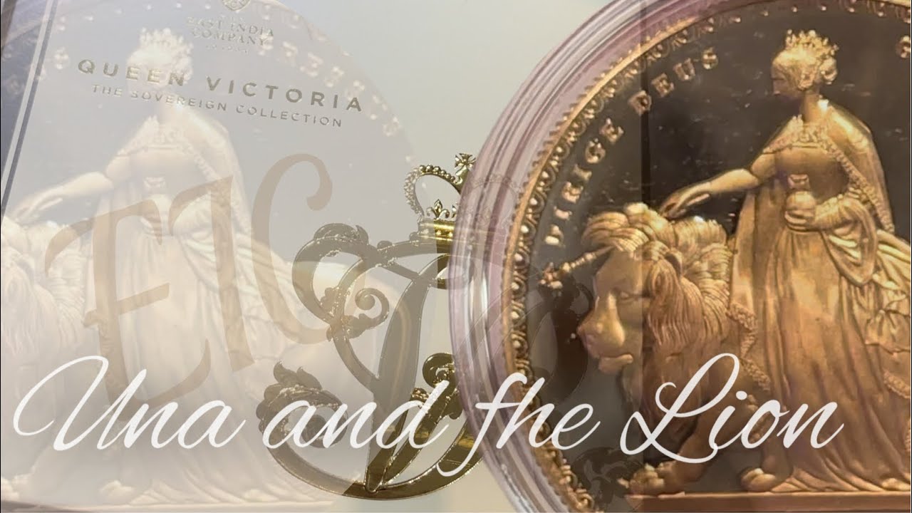 Lets look at the 2019 Una and the Lion Gold Five Pounds from the East India Company