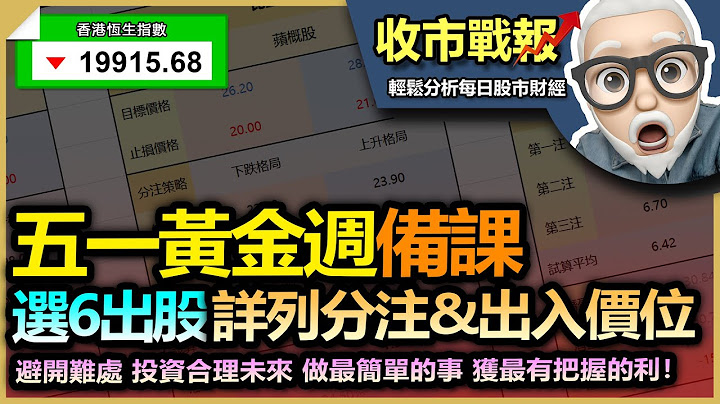 (中字幕)【收市战报-572】执钱！五一黄金周 股备课!| 选出6只股票 详列 分注策略 入市出市位 以表格列出！|#五一股 #五一黄金周 #本地零售股 #国内出游 #内需股 - 2023-03-24 - 天天要闻
