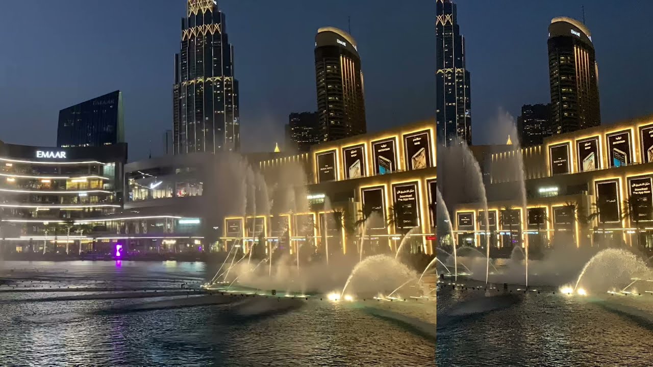 Dubai Mall Water Fountain ShowPart 2 Noel Dalogdog YouTube