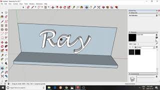 3D Text in Sketchup for 3D Printing