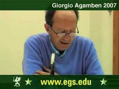Giorgio Agamben. On Contemporaneity. 2007 2/4