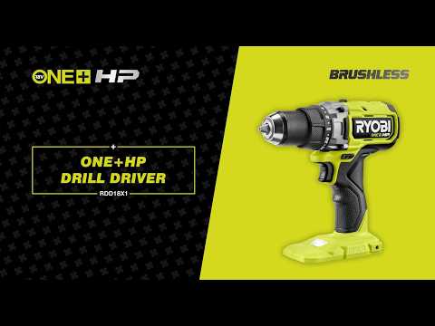 RYOBI® ﻿18V ONE+™ HP Brushless Drill Driver [RDD18X1] - YouTube