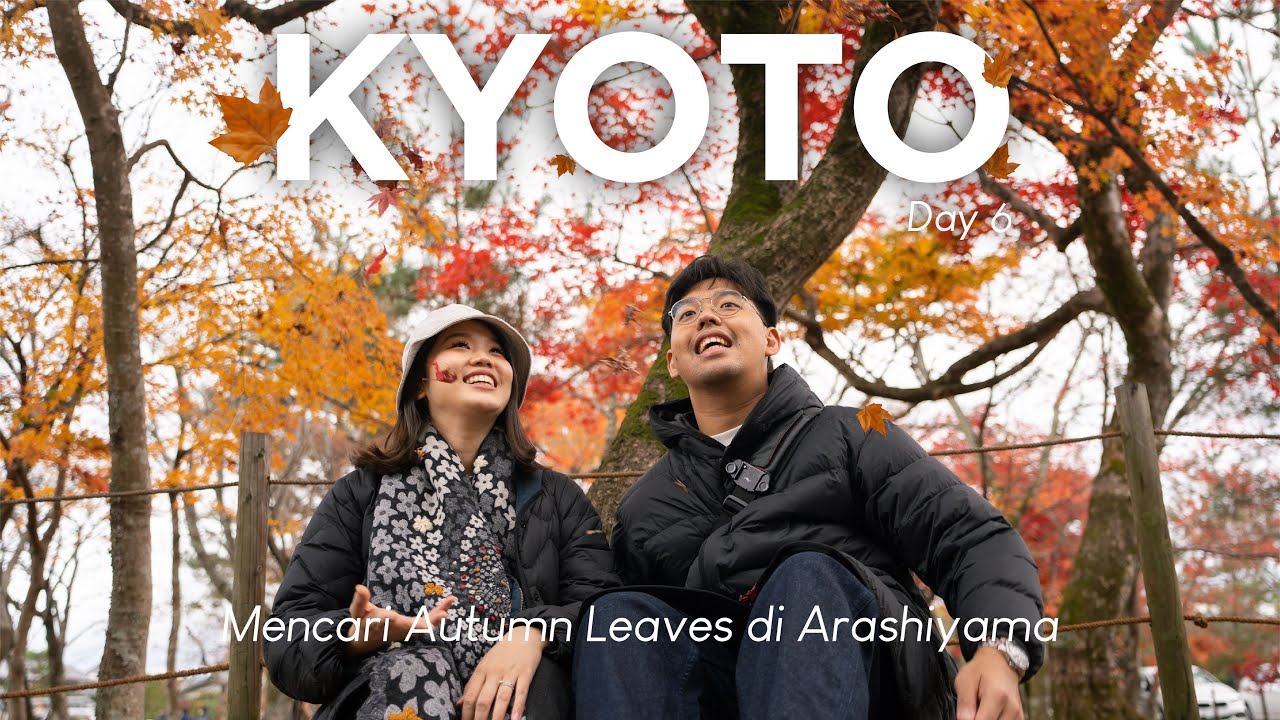 KYOTO TRAVEL VLOG | Ke Arashiyama Bamboo Forest Kyoto & ngopi di samping sungai Katsura 🇯🇵☕️🍂