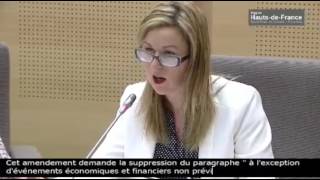 Audrey Havez présente un amendement concernant le Cadre d'intervention Pass'Emploi