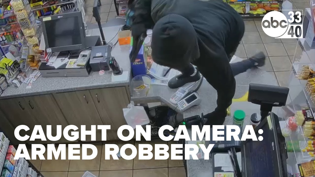 Gas Station Robbery Caught on Camera - YouTube