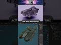 Blender plus Sketchfab  #3d #scifi #spaceship #starship #3dmodeling #lowpoly #gamedev #assets