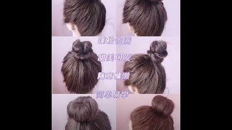 6 kiểu búi tóc củ tỏi đơn giản xinh như hotgirl