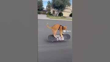 Sora 2 Cat Does a Perfect Kickflip