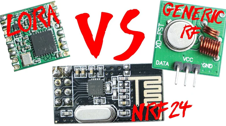 LoRa Module VS nRF24 VS Generic RF Module || Range...