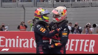 HUG BETWEEN SERGIO PEREZ AND MAX VERSTAPPEN