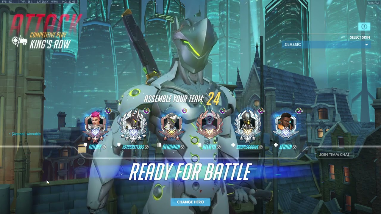 Overwatch Intense Genji Gameplay By Genji God Shadder2k