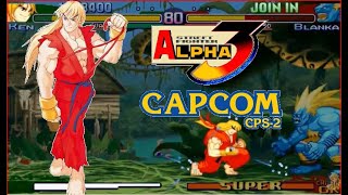 Street Fighter Alpha 3(Zero 3) Expert difficulty Ken Masters 2:0 Playthrough