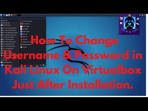 Changing username & password in Kali linux | On VirtualBox | Just after installation |........