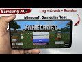 Samsung A07 Minecraft Test 🔥 Samsung Minecraft - Best Gaming Device - Minecraft 