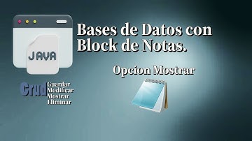 🔴Base de Datos con Block de Notas Botón Mostrar.