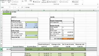 Sensitivity Analysis using Spreadsheets (MS Excel) - Part 4