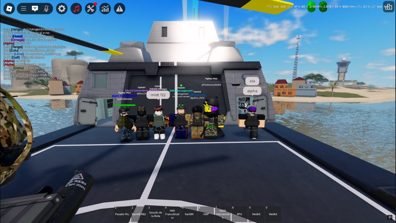 Protecting the USS ZUMWALT from mercenaries in War Tycoon pt 2.