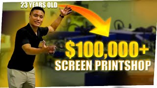 MILLION DOLLAR PRINT SHOP TOUR!!! (7,000 SQ FT) (SCREEN PRINTING & EMBROIDERY!)