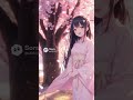 Cherry blossoms in full bloom, sleeves dancing満開の桜、袖踊る