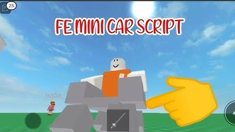 ROBLOX FE MINI CAR SCRIPT using FLUXUS EXECUTOR played at Fencing game - script link on comments