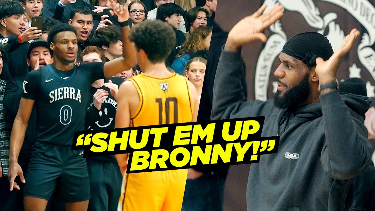 Bronny James SHUTS DOWN Trash Talkers!! BIG TIME DUNK Had LeBron TURNT UP!!