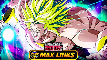 SEEMS TERRIBLE!!  LEVEL 10 LINKS 100% EZA INT LSSJ BROLY! (DBZ: Dokkan Battle)