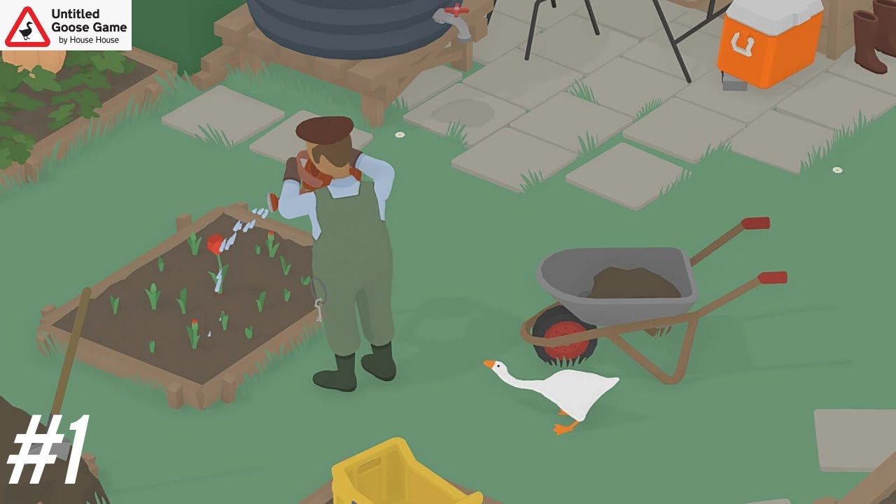 Untitled goose как заставить садовника надеть шляпу. Квикли игра. untitled goose game. untitled goose game карта. untitled goose game от house house на андроид.