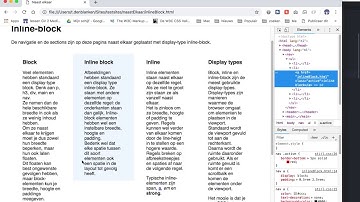 Naast elkaar 2: display inline-block