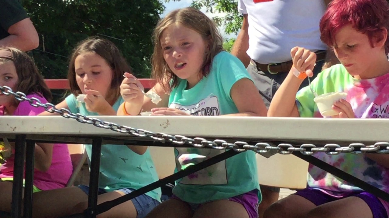 Ice cream eating contest YouTube