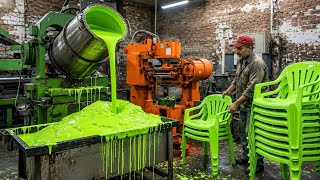 Inside the Recycling Plant — How Old Waste Plastic Become New Plastic Chairs (Full Process)