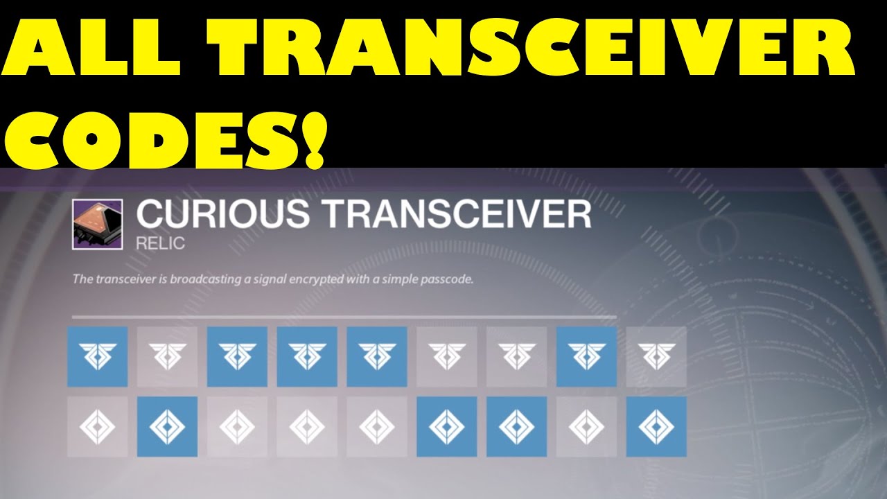 Destiny How To Enter The Sleeper Sleeper Simulant Transceiver Codes YouTube