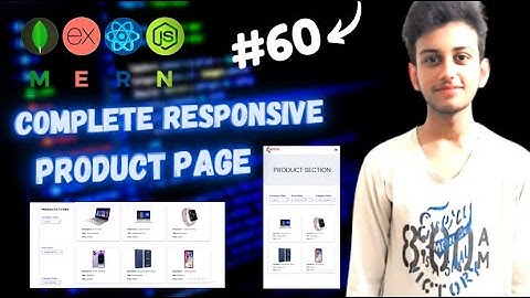 MERN STACK E-Commerce Website Tutorial #60 🔥 Complete Responsive Product Page.